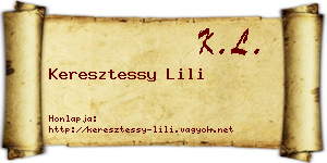 Keresztessy Lili névjegykártya